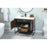 Elegant Sloane 40" Single Bathroom Vanity, Walnut/Backsplash
