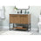 Elegant Kitchen/Bath Sloane 40" Single Bathroom Vanity, Walnut Brown