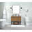 Elegant Kitchen/Bath Sloane 40" Single Bathroom Vanity, Walnut Brown