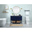 Elegant Kitchen/Bath Sloane 48" Single Bathroom Vanity, Blue