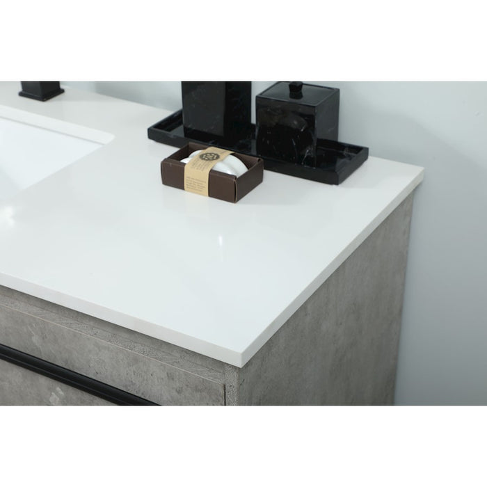 Elegant Sloane 48" Single Bathroom Vanity, Concrete Grey