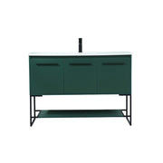 Elegant Kitchen/Bath Sloane 48" Single Bathroom Vanity, Green - VF42548MGN