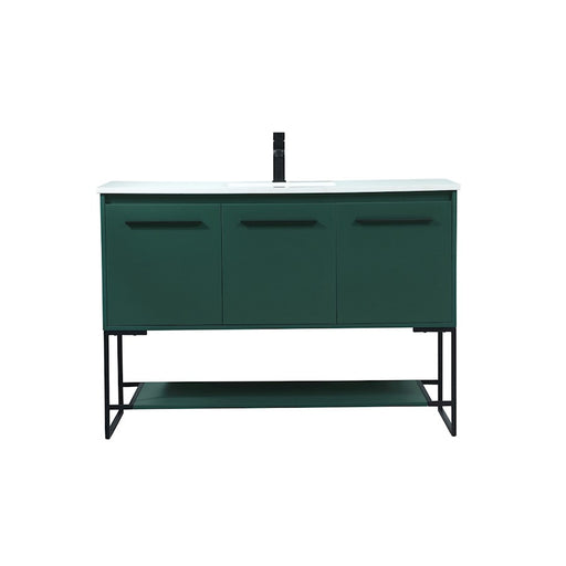 Elegant Kitchen/Bath Sloane 48" Single Bathroom Vanity, Green - VF42548MGN