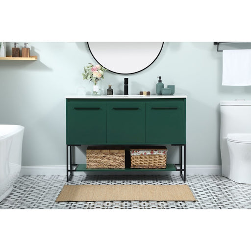 Elegant Kitchen/Bath Sloane 48" Single Bathroom Vanity, Green