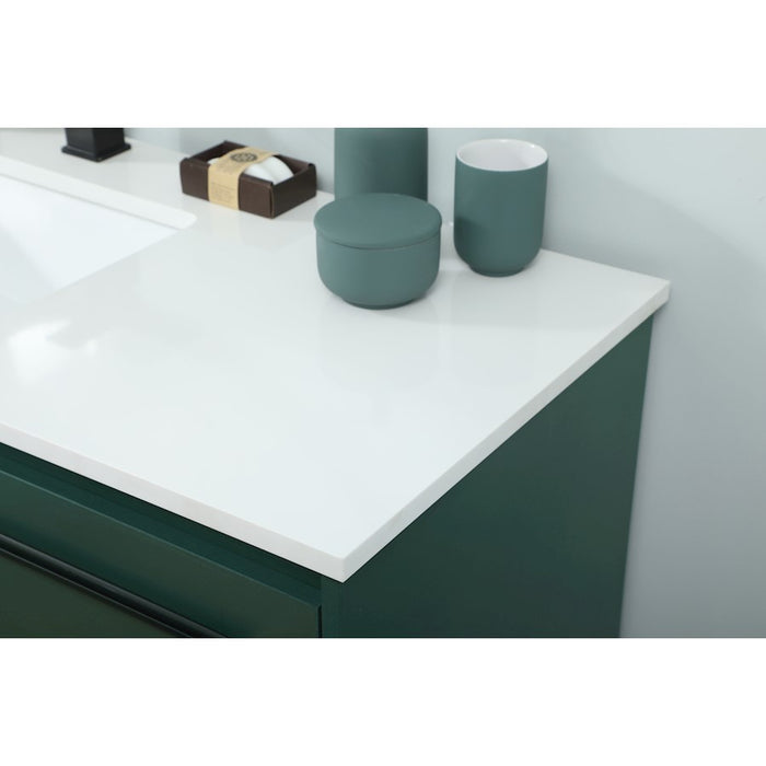 Elegant Kitchen/Bath Sloane 48" Single Bathroom Vanity, Green