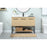Elegant Sloane 48" Single Bathroom Vanity, Maple/Backsplash