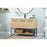 Elegant Sloane 48" Single Bathroom Vanity, Maple/Backsplash
