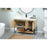 Elegant Sloane 48" Single Bathroom Vanity, Maple/Backsplash