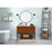 Elegant Kitchen/Bath Sloane 48" Single Bathroom Vanity, Teak