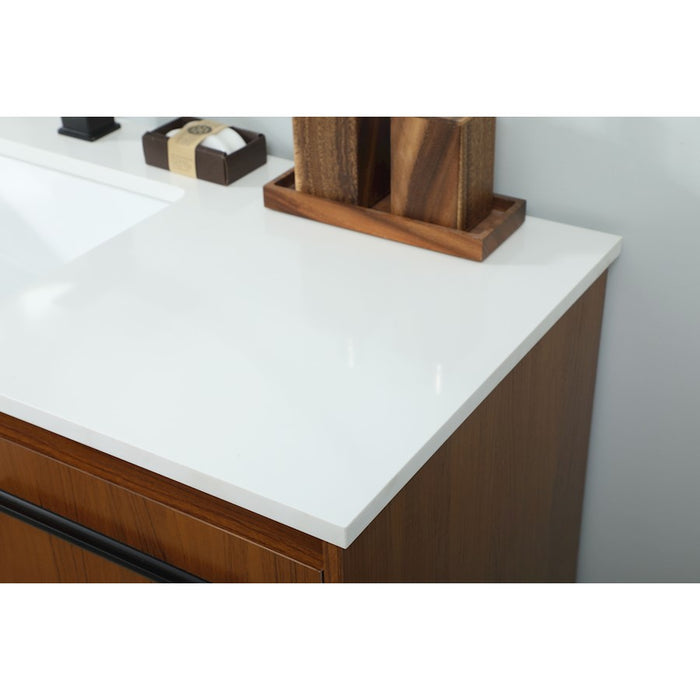 Elegant Kitchen/Bath Sloane 48" Single Bathroom Vanity, Teak