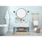 Elegant Sloane 48" Single Bathroom Vanity, Teak/Backsplash