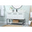 Elegant Sloane 48" Single Bathroom Vanity, White/Backsplash
