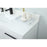 Elegant Sloane 48" Single Bathroom Vanity, White/Backsplash