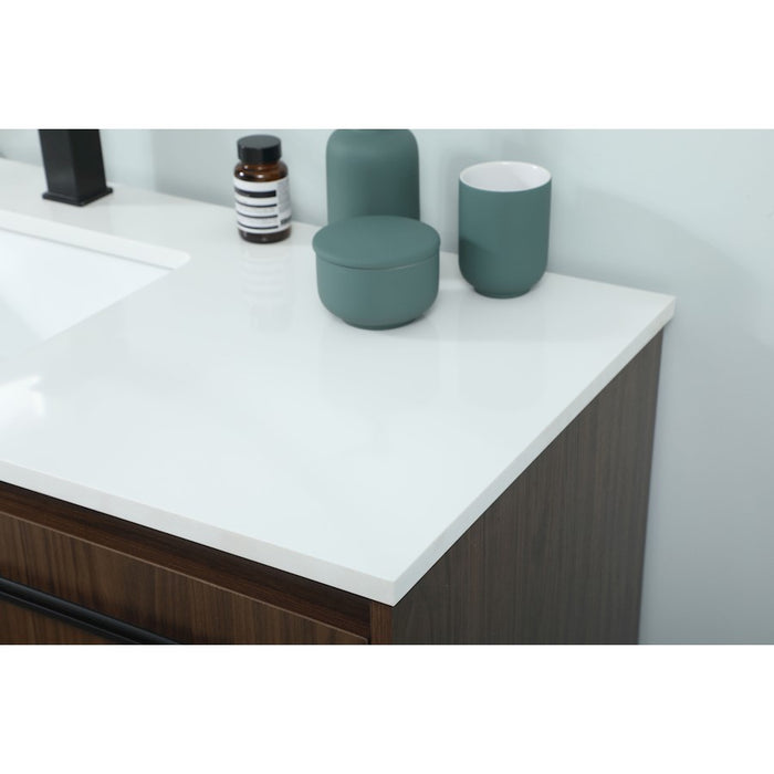Elegant Kitchen/Bath Sloane 48" Single Bathroom Vanity, Walnut
