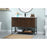 Elegant Sloane 48" Single Bathroom Vanity, Walnut/Backsplash