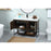 Elegant Sloane 48" Single Bathroom Vanity, Walnut/Backsplash