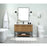 Elegant Kitchen/Bath Sloane 48" Single Bathroom Vanity, Walnut Brown