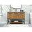 Elegant Sloane 48" Single Vanity, Walnut Brown/Backsplash