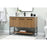 Elegant Sloane 48" Single Vanity, Walnut Brown/Backsplash