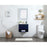 Elegant Sloane 48" Single Vanity, Walnut Brown/Backsplash