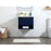 Elegant Kitchen/Bath Roman 24" Single Bathroom Vanity, Blue
