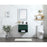 Elegant Roman 24" Single Bathroom Vanity, Concrete Grey