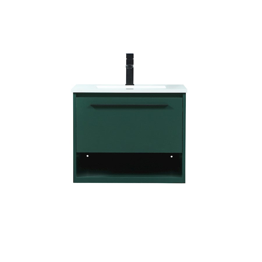 Elegant Kitchen/Bath Roman 24" Single Bathroom Vanity, Green - VF43524MGN