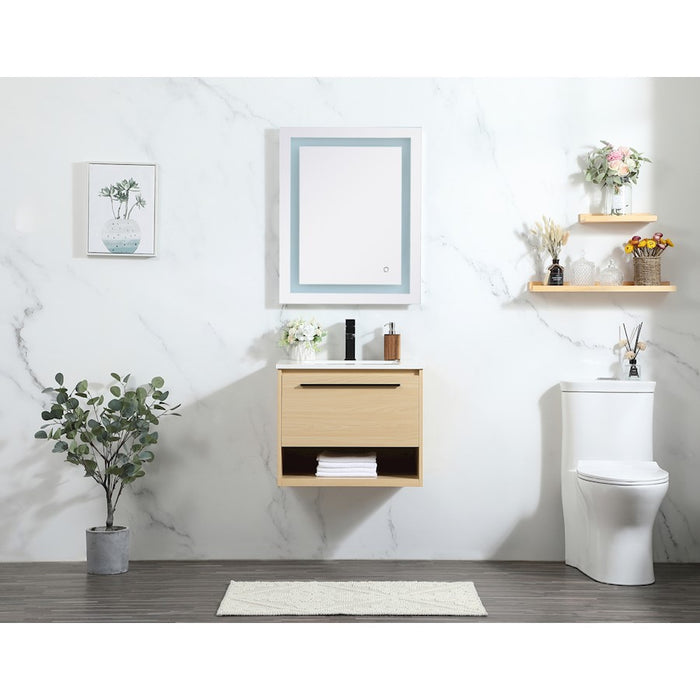 Elegant Kitchen/Bath Roman 24" Single Bathroom Vanity, Green
