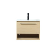 Elegant Kitchen/Bath Roman 24" Single Bathroom Vanity, Maple - VF43524MMP