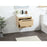 Elegant Kitchen/Bath Roman 24" Single Bathroom Vanity, Maple