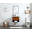 Elegant Kitchen/Bath Roman 24" Single Bathroom Vanity, Maple