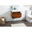 Elegant Kitchen/Bath Roman 24" Single Bathroom Vanity, Teak