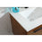Elegant Kitchen/Bath Roman 24" Single Bathroom Vanity, Teak