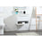 Elegant Kitchen/Bath Roman 24" Single Bathroom Vanity, White