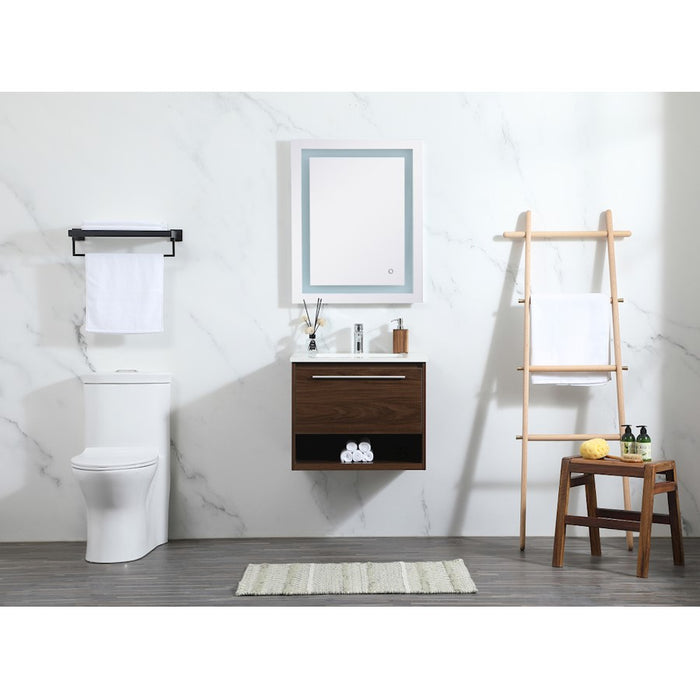 Elegant Kitchen/Bath Roman 24" Single Bathroom Vanity, White