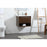 Elegant Kitchen/Bath Roman 24" Single Bathroom Vanity, Walnut