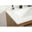 Elegant Kitchen/Bath Roman 24" Single Bathroom Vanity, Walnut Brown