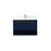 Elegant Roman 30" Single Bathroom Vanity, Blue/Backsplash - VF43530MBL-BS