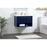 Elegant Roman 30" Single Bathroom Vanity, Blue/Backsplash