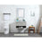 Elegant Roman 30" Single Bathroom Vanity, Blue/Backsplash