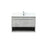 Elegant Roman 30" Single Vanity, Concrete Grey/Backsplash - VF43530MCG-BS