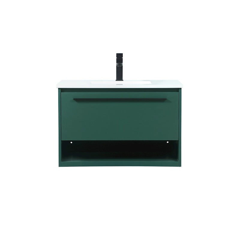 Elegant Kitchen/Bath Roman 30" Single Bathroom Vanity, Green - VF43530MGN