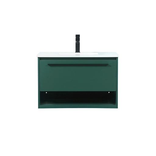 Elegant Kitchen/Bath Roman 30" Single Bathroom Vanity, Green - VF43530MGN
