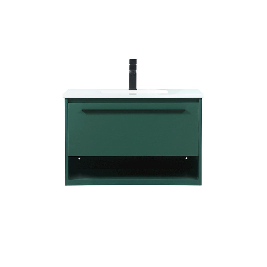 Elegant Kitchen/Bath Roman 30" Single Bathroom Vanity, Green - VF43530MGN