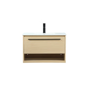 Elegant Kitchen/Bath Roman 30" Single Bathroom Vanity, Maple - VF43530MMP