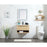 Elegant Kitchen/Bath Roman 30" Single Bathroom Vanity, Maple