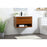 Elegant Kitchen/Bath Roman 30" Single Bathroom Vanity, Teak