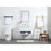 Elegant Roman 30" Single Bathroom Vanity, Teak/Backsplash