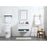 Elegant Kitchen/Bath Roman 30" Single Bathroom Vanity, White