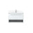 Elegant Roman 30" Single Bathroom Vanity, White/Backsplash - VF43530MWH-BS